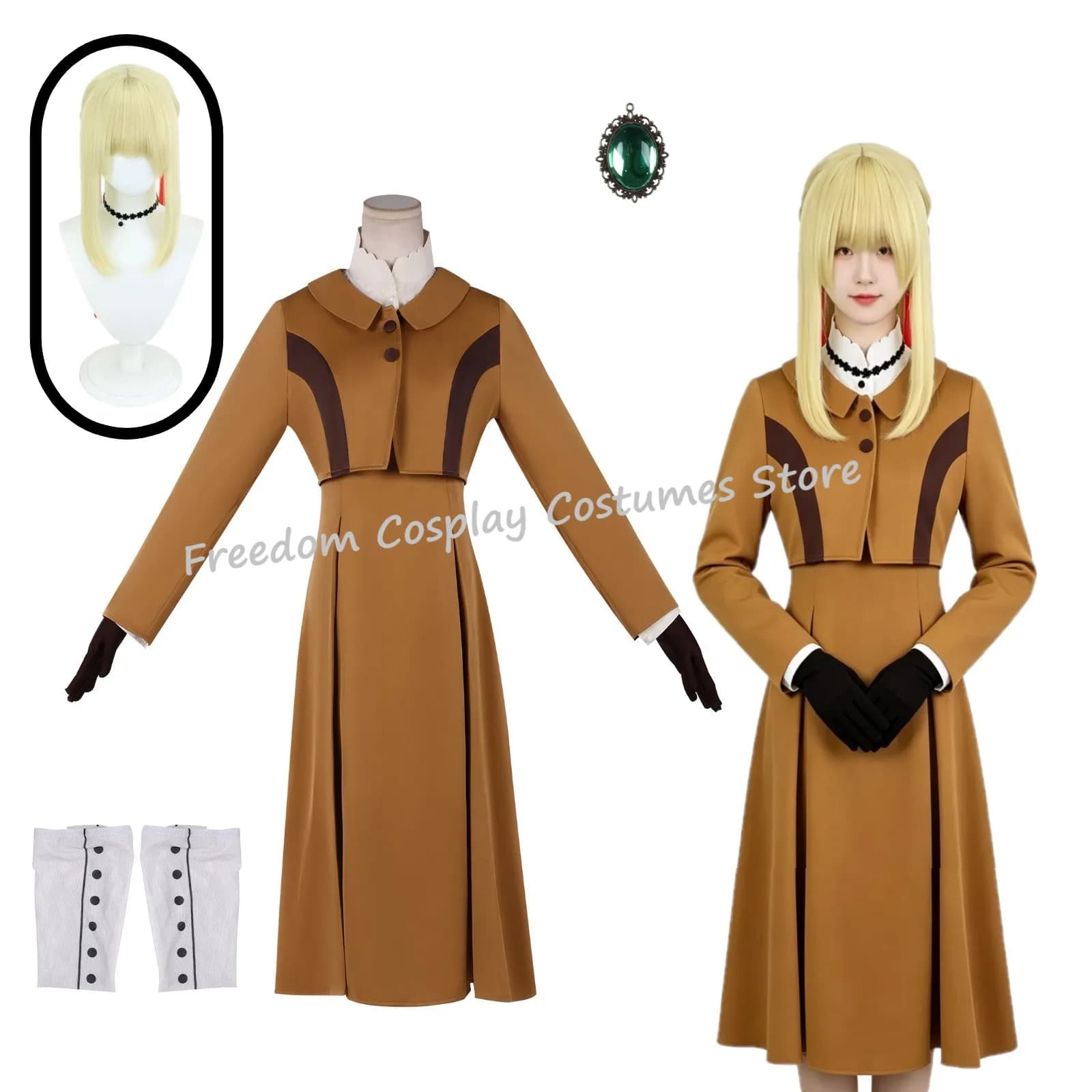 Costume Cosplay Anime Violet Evergarden 2026, Parrucca, Abiti, Top, Uniforme Scolastica, Travestimento per Donne, Gioco di Ruolo, Costume di Halloween