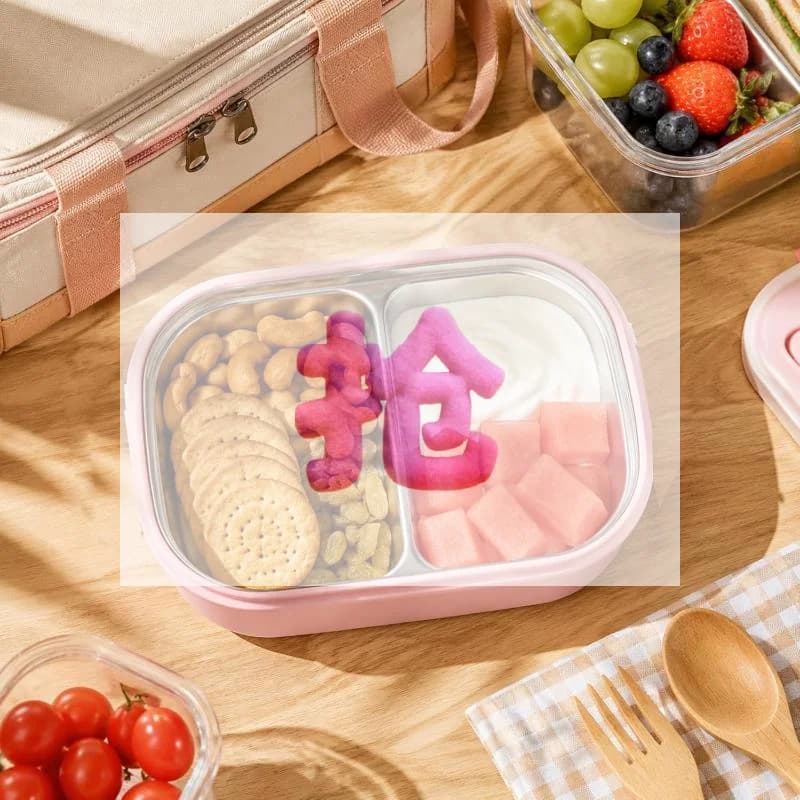 Lunch Box 304 Stainless Steel Grade Food Large Capacity Split Box Bento Box Fruit Box Student Adult