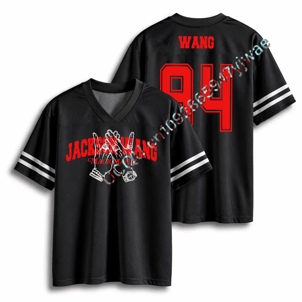 Maglia da Calcio Jackson Wang Magicman 2 World Tour 2026, Jersey con Grafiche Kpop, Regalo per Fan, T-shirt da Donna