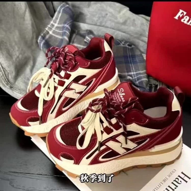 Sneakers Platform Dad for Women, Height 8CM increase, New Casual Sports Shoes in Mesh Breathable 2026, Sneakers Chunky Versatili