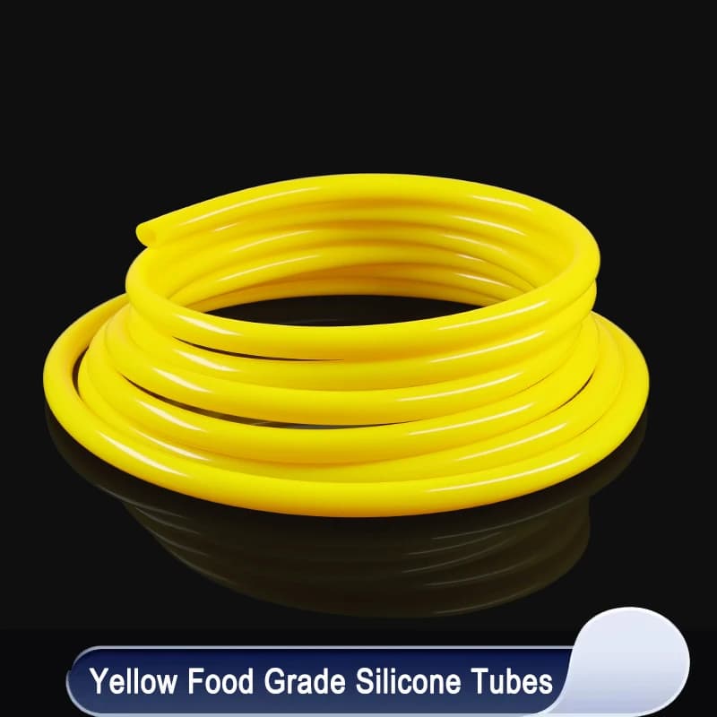 1/3/5/10M Silicone tube yellow rubber hose for food use hose for air irrigation for aquarium water connector garden hoses