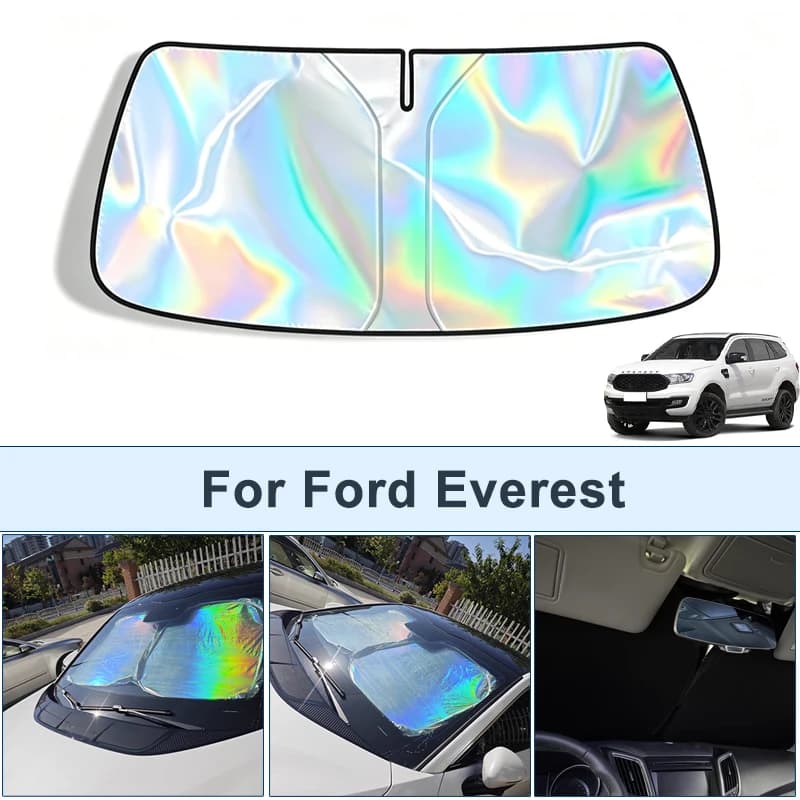 Parasole pieghevole per parabrezza anteriore per Ford Everest, copertura protettiva riflettente ai raggi UV, accessori per interni auto