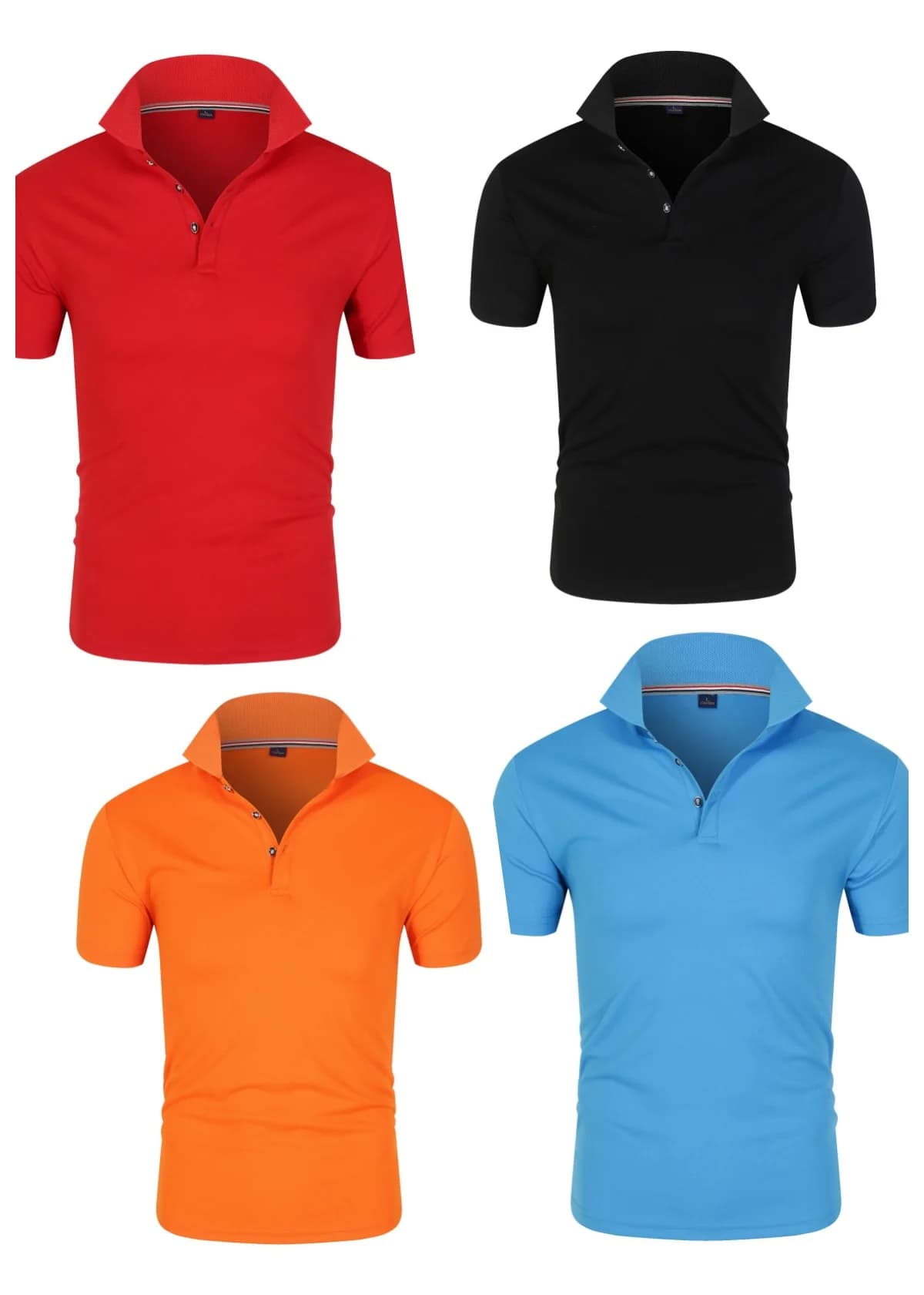 T-shirt con colletto a maniche corte da uomo nuova estate 2025 nuova polo casual in tinta unita moda top basic allentato traspirante