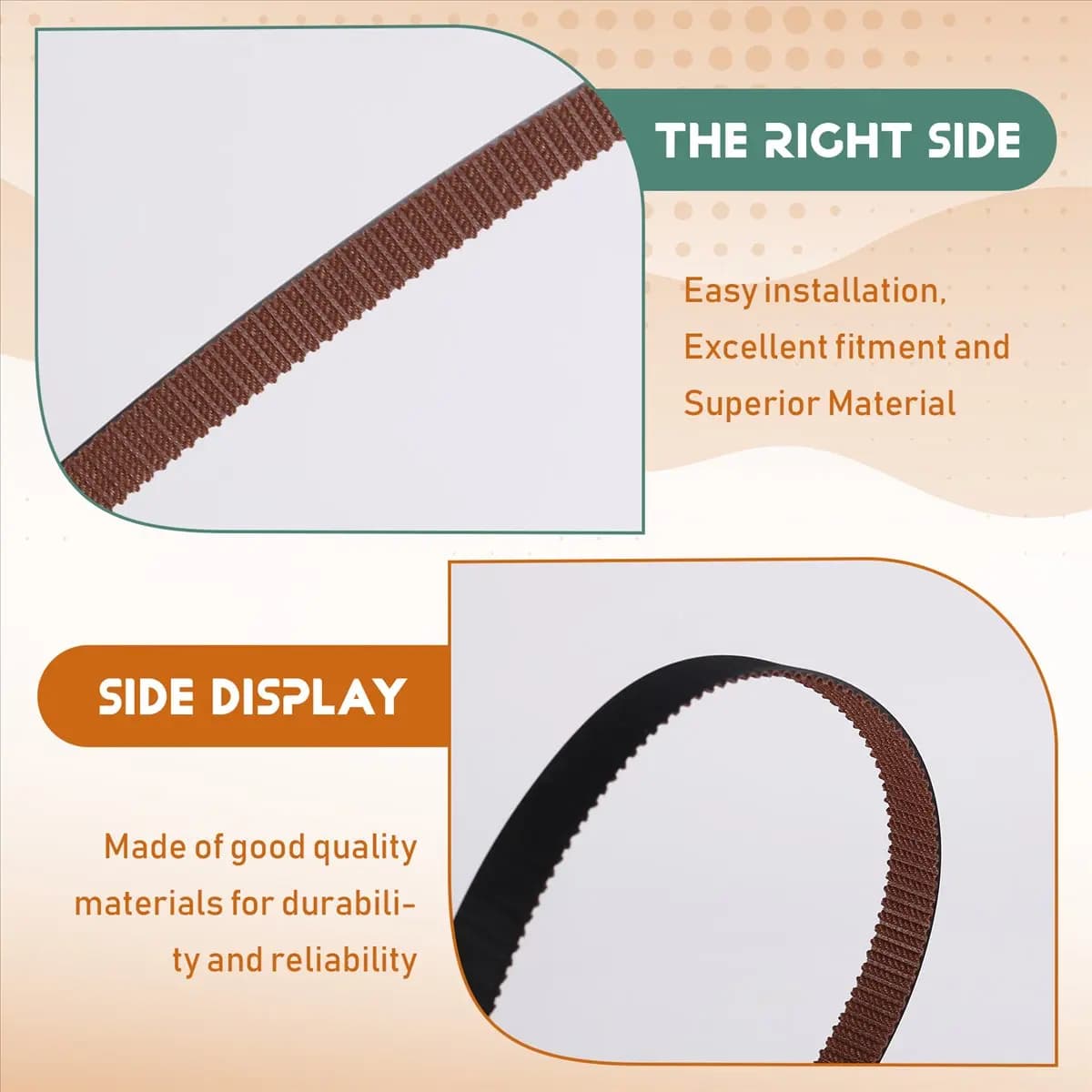 ABGN For V400 Timing Belt for 3D Printers Anti-Skid Wear Non-Slip Synchronous Belt High Quality Timing Belt