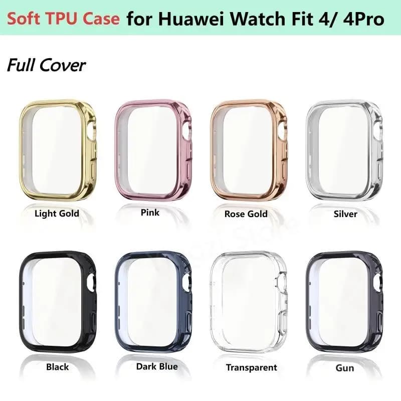 2025 Nuova custodia morbida in TPU per Huawei Watch Fit 4 4Pro Smart Watch Strap Paraurti protettivo per Huawei Fit4 / 4Pro Accessori