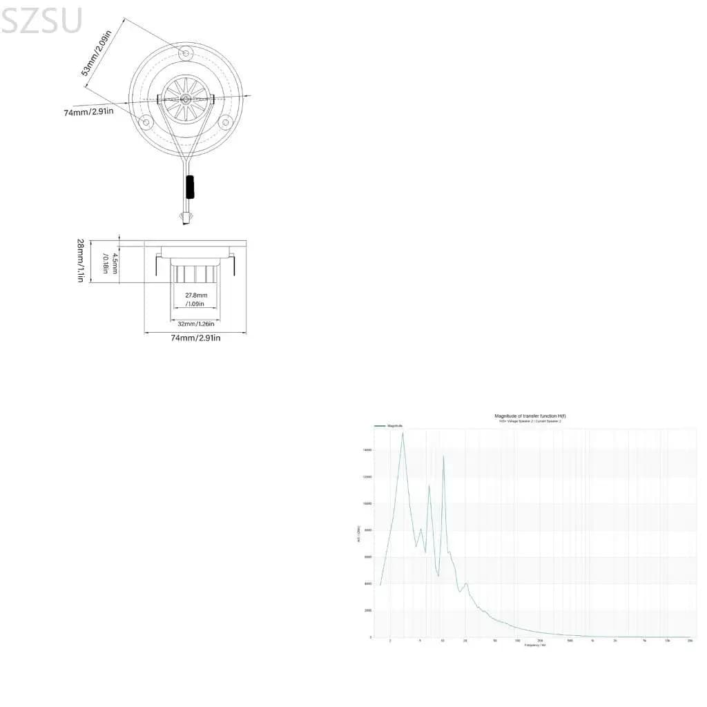 SZSU 3 pollici Tweeter Suono Altoparlante Magnetico Rotondo 4Ohm 15W Altoparlante A Bassa Frequenza Hifi Altoparlante Per