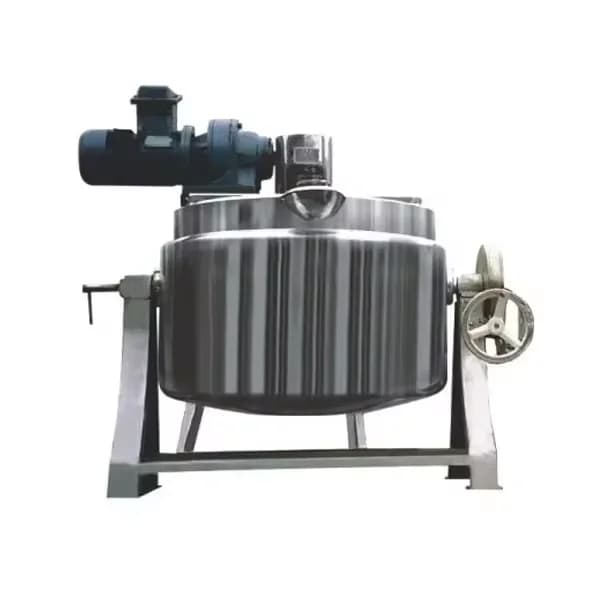 Factory price electric pot double jacket boiler heating kettle with steam lining industrial stove with stirrer