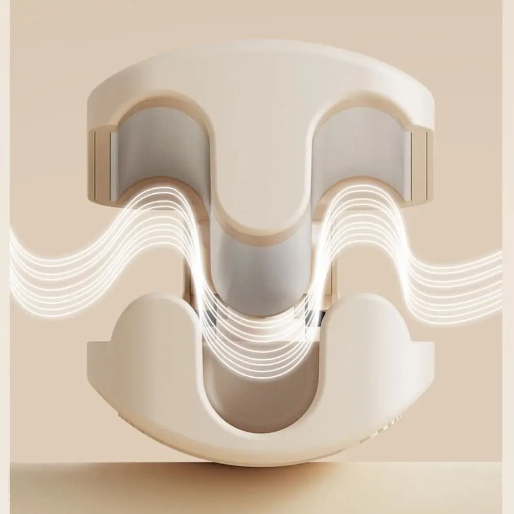 32mm Rotating Electric Hair Dryer with 4 Adjustable Temperatures, Anti-Scopping and Rapid Heating