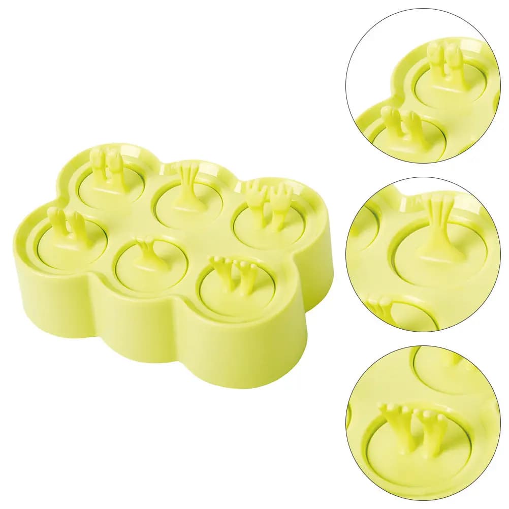 1 set di stampi in silicone a forma di animale per gelato fai da te, riutilizzabili, leggeri e portatili per la cucina