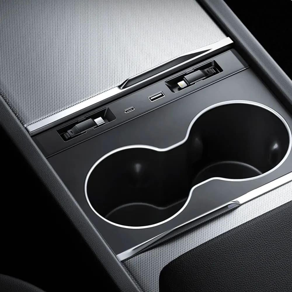 HUB USB for Tesla Model Y Juniper Model 3 Docking Station Hidden Highland Design Car USB Shunt Hub Docking Station Smart