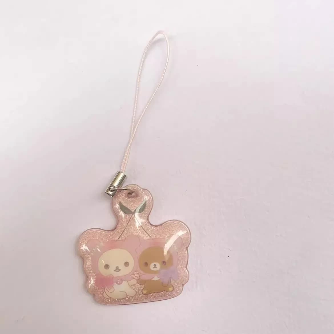 New Cute Rilakkuma Bear Face peluche portachiavi catene piccoli Pandent bambini farciti giocattoli per bambini