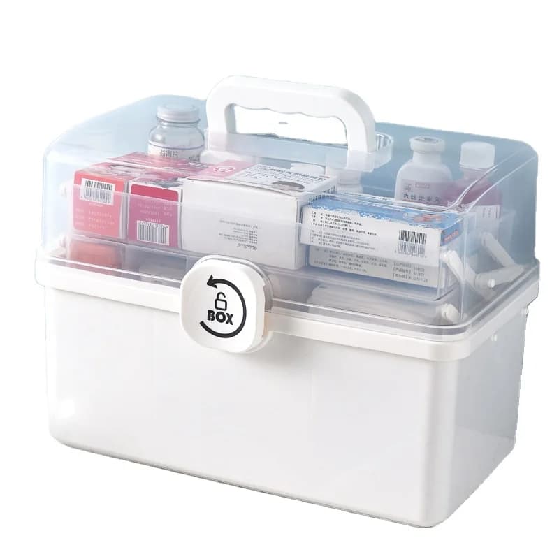 Portable small PP plastic molding rectangular medical supplies first aid kit/bagged mini environmentally friendly