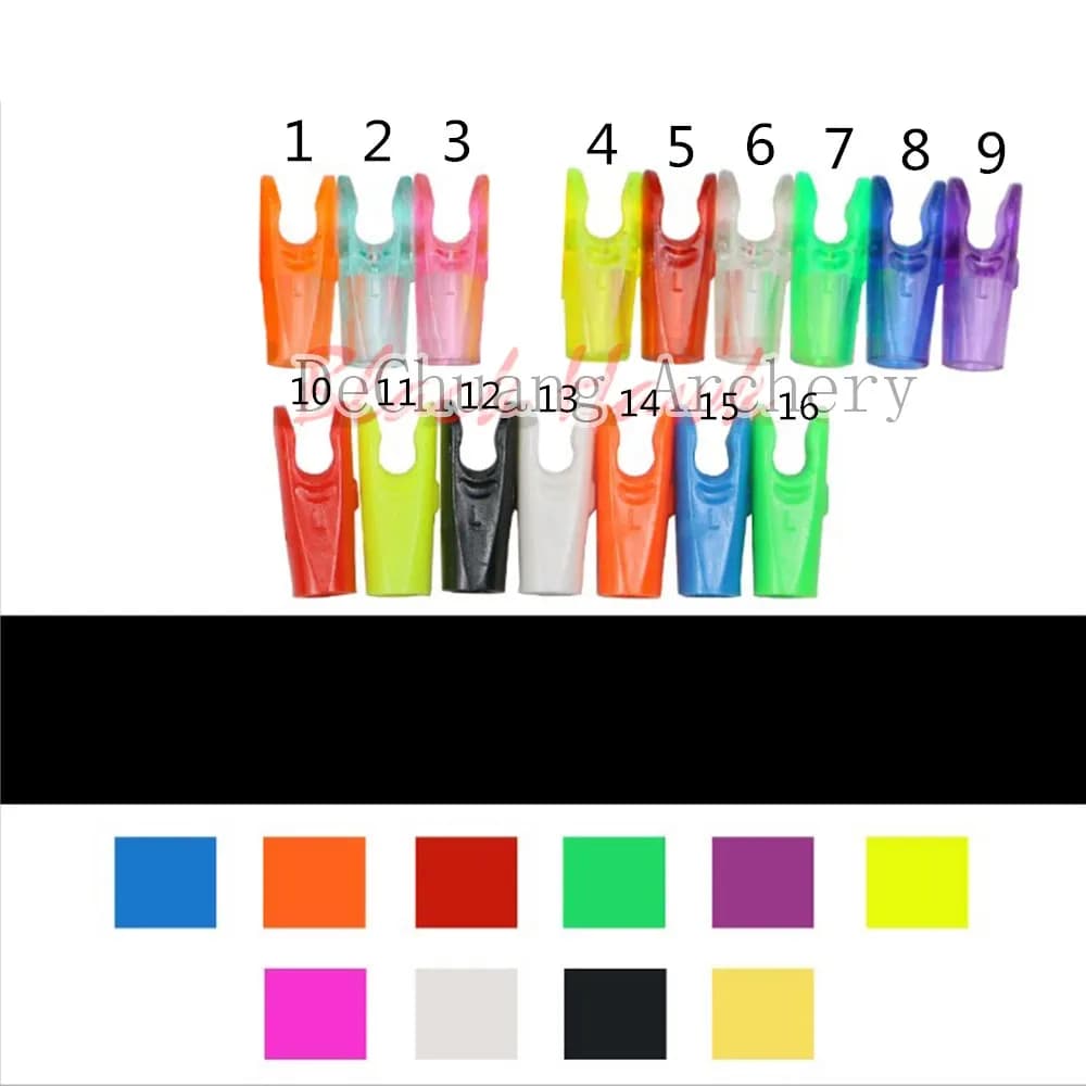 Dechuang Archery Arrow Pin Nock ID3.2mm S/L per Aste in Carbonio per Arco Ricurvo e Compound, Caccia, 100 pz