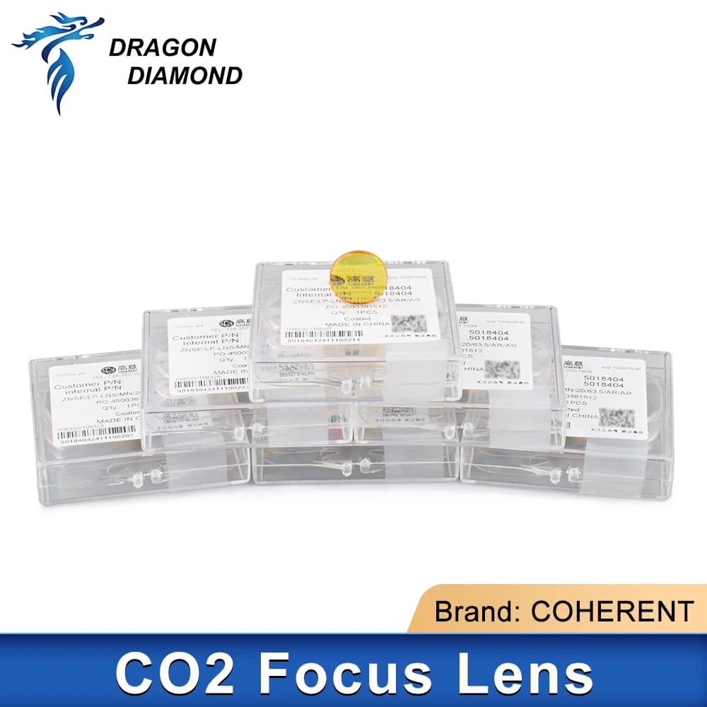 II-VI ZnSe USA Focus Lens Dia.19.05/20mm FL 50.8/63.5/76.3mm 2.5mm per macchina da taglio per incisione Laser CO2 ad alta potenza