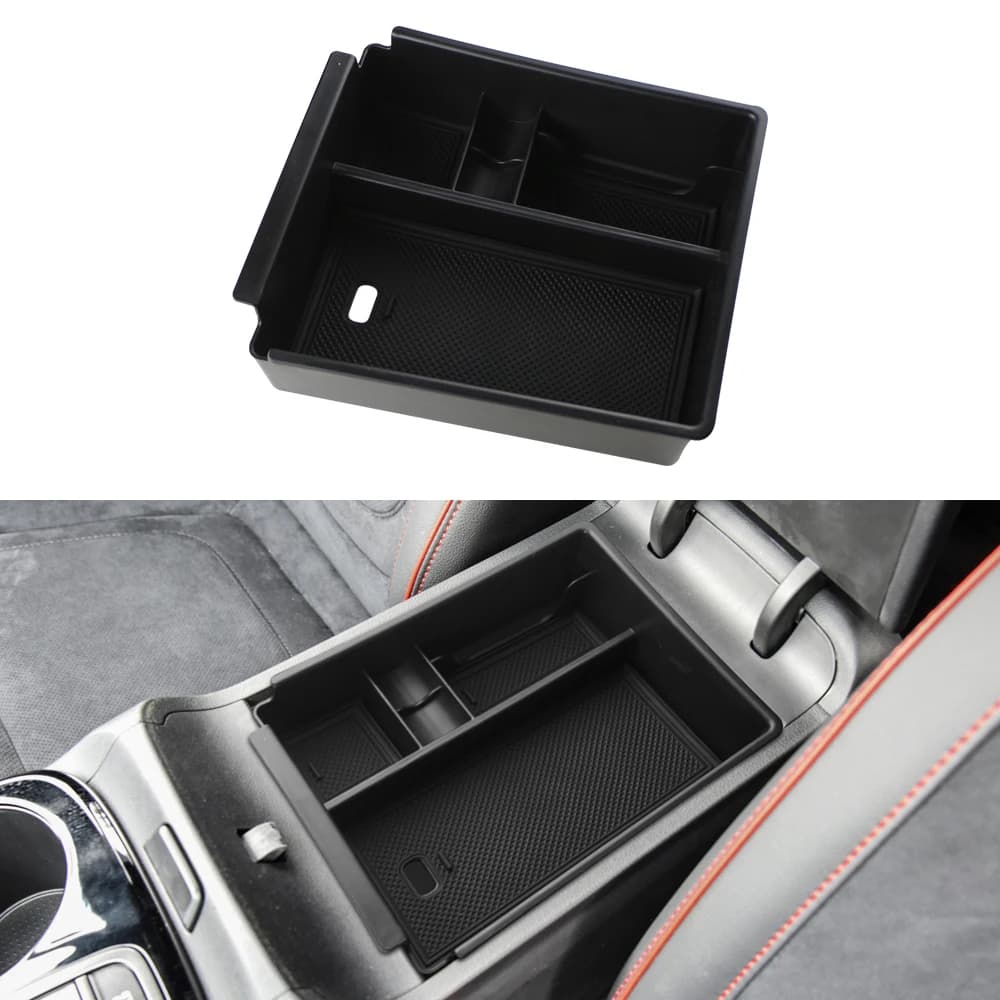 For Hyundai Tucson NX4 2021 - 2024 AT Car Arm Box Storage Box Central Tray Holder Storage Box Organizer Accessories