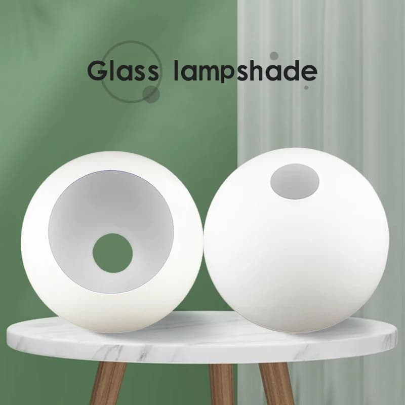D4cm D3cm Opening White globe glass lampshade E27 E14 Lattiginous glass lampshade Spare parts Lighting accessories for chandelier
