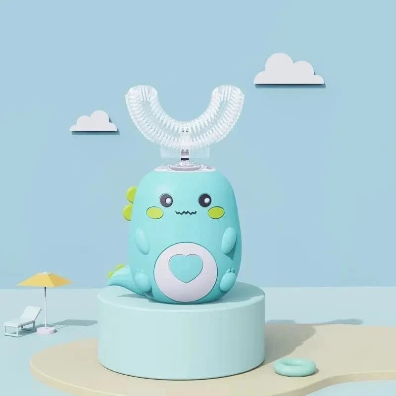 U Shaped Electric Sonic Toothbrush for Kids Smart Cartoon 360 Degrees