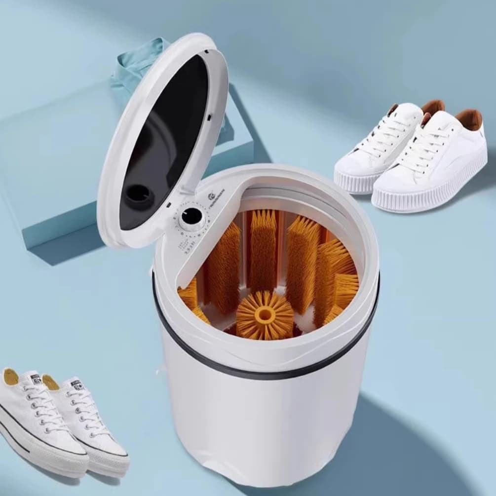 Lavatrice per scarpe Spazzola automatica per scarpe per uso domestico Asciugatura a caldo Elution Spazzola per scarpe integrata Lavatrice piccola