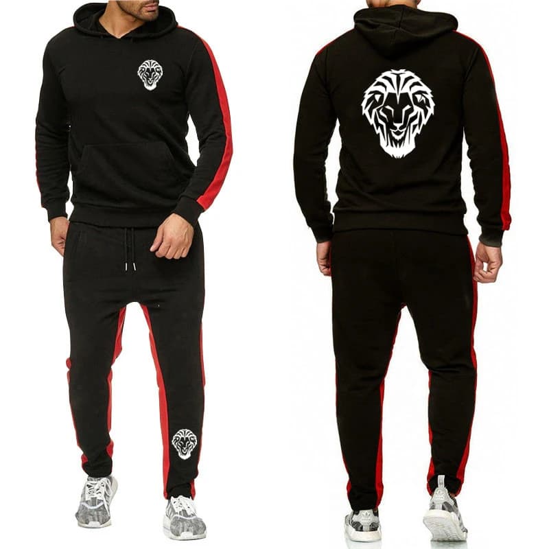 2024 Leon Athletic Club de Bilbao Uomo Nuova primavera e autunno Felpa con cappuccio stampata Set di pantaloni sportivi Sport Run Comodo abito in tinta unita