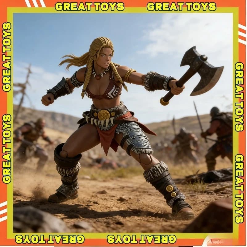 Disponibile - Action Figure Anime XesRay 1/12 Edizione Esclusiva Evento 2025 Fight For Glory Combatants - Modellino da Collezione Gold Hildr - Regalo Perfetto