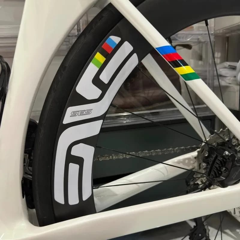 Adesivo piatto 2D, adesivo per moto 12 pezzi/set, adesivo per ruota di bicicletta, ornamento per raggi di bicicletta, motivo arcobaleno per anelli di bicicletta, il migliore