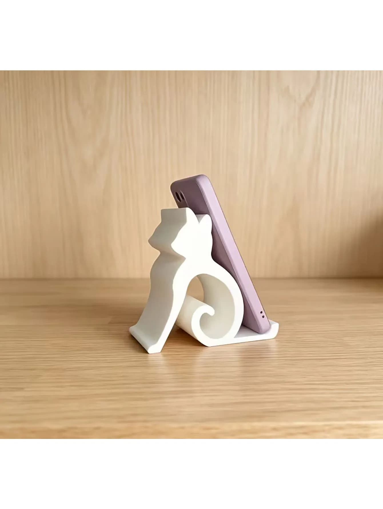 Cat phone holder, suitable for all phones and tablets, cute cat design, essential for pet lovers, fun cat shaped phone holder.