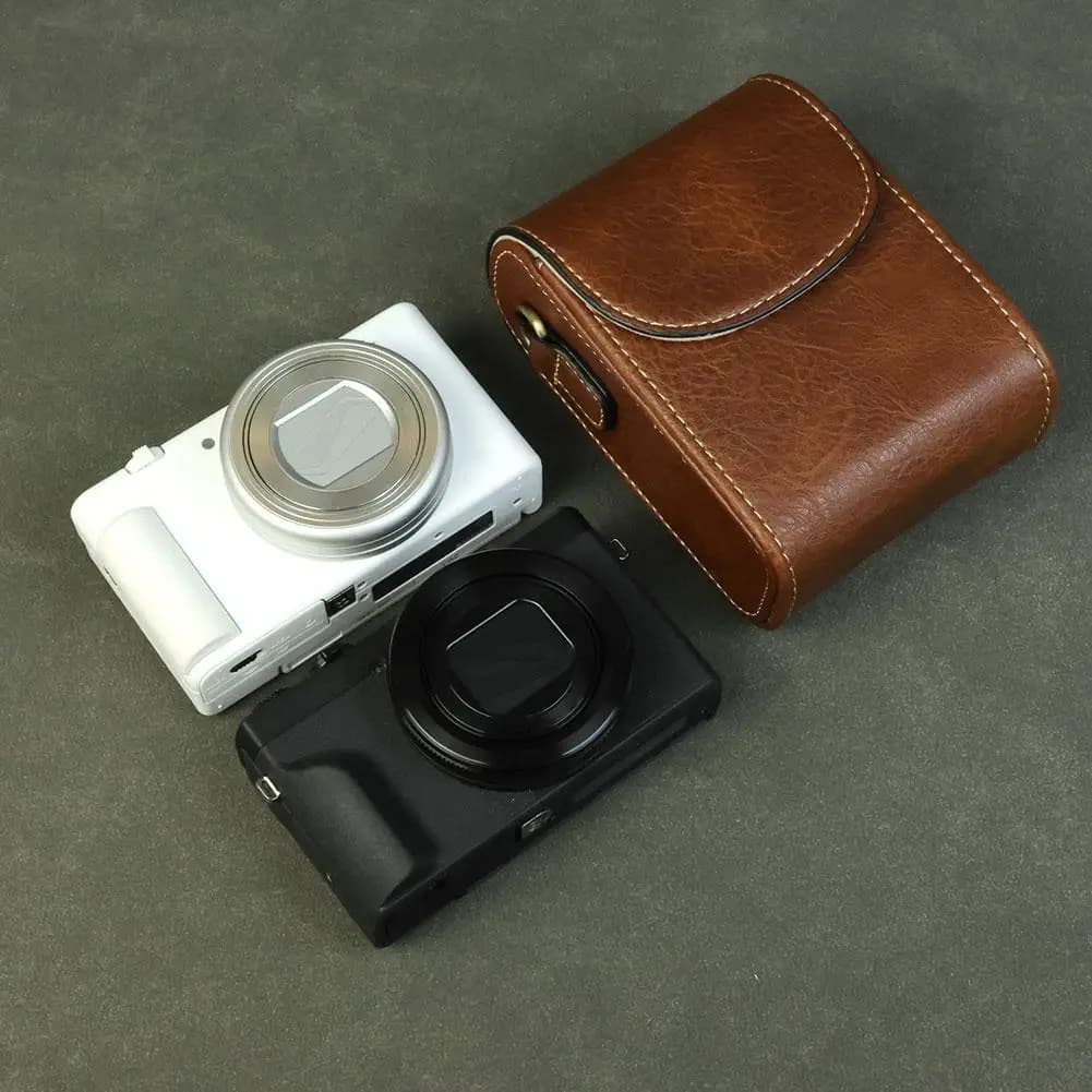 Universal PU Leather Camera Bag Protable Dustproof Protective Case for Lumix zs99/tz99 For sony zv1m2 f For canon sx730/740