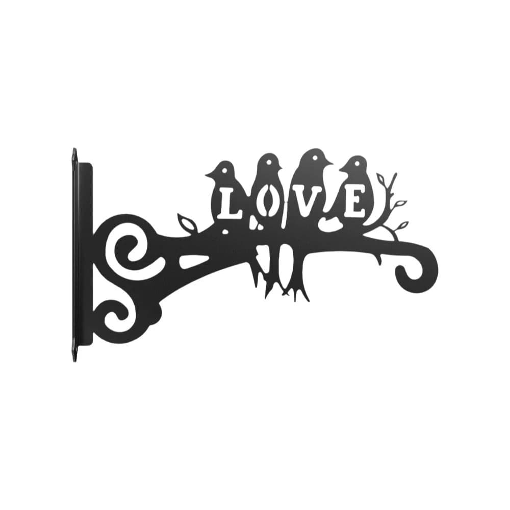 New Wall Mounted Plant Hanger Rust Resistant Bird Leaf Hanging Plant Hook Iron Flower Pot Hook Balcony Plants