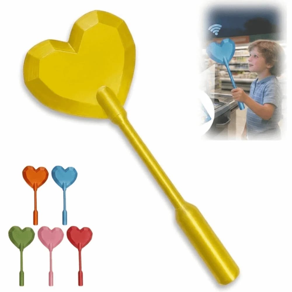 Bacchetta Magica con Design a Cuore per Pagamenti Contactless, Comoda per il Check-out, Porta Carte di Credito, Bacchetta NFC per Pagamenti, Stampata in 3D