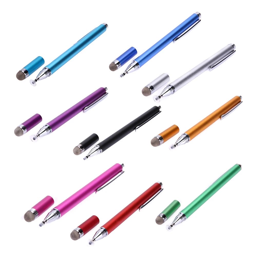 Penna capacitiva 2 in 1 per schermo touch, penna da disegno per iPhone, iPad e tablet