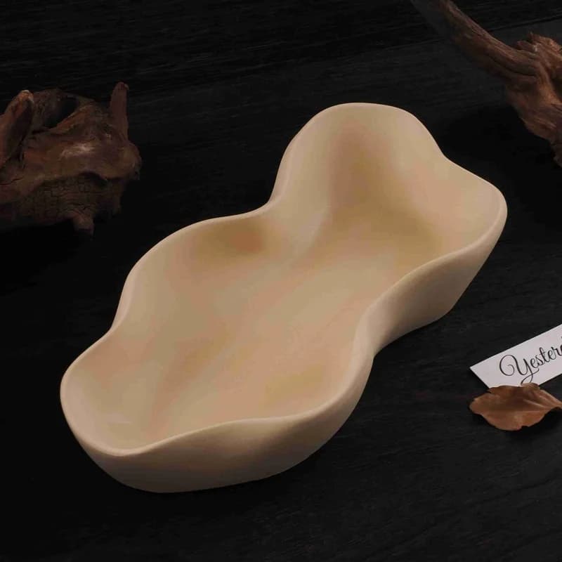 DIY Irregular Wave Candle Bowl Silicone Mold Storage Jar Jewelry Storage Ornament Resin Mold Home Decoration