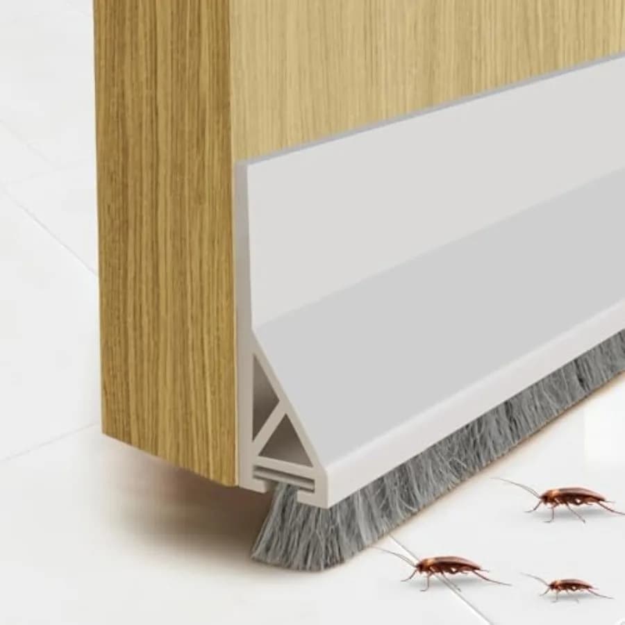 Door Sweep for Bottom of Door, Self-Adhesive Door Draft Stopper, Triangular Design Ensures Draft Stopper Straight and Durable,