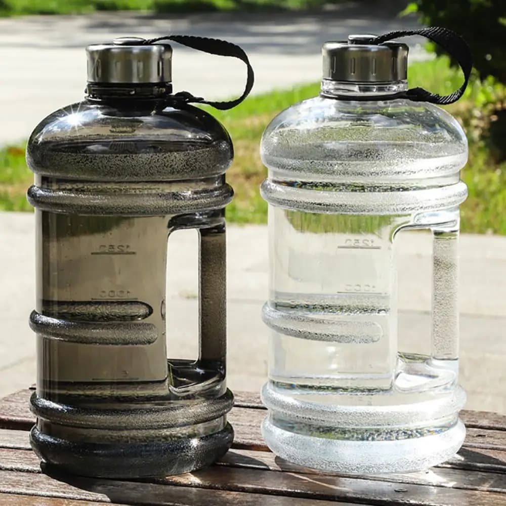 Bottiglia d'acqua da 1 gallone, portatile, per sport, allenamento, palestra, attività all'aperto, grande capacità, shaker.