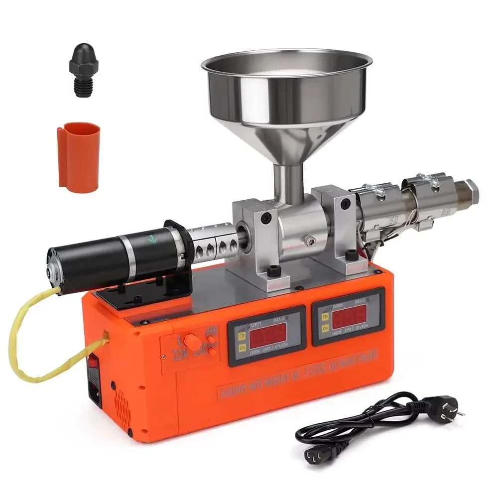 Desktop 3D Printing Filament Extruder Single Screw Small Filament Maker Waste Recycling Machine for 1.75mm 2.3mm PETG PLA Filame