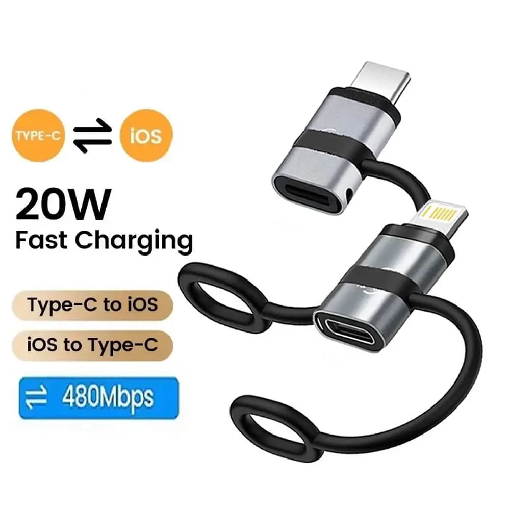 For IOS female to USB C male converter type C to iPhone fast charging adapter for iPhone 15 14 13 Pro Max iPad Airpods