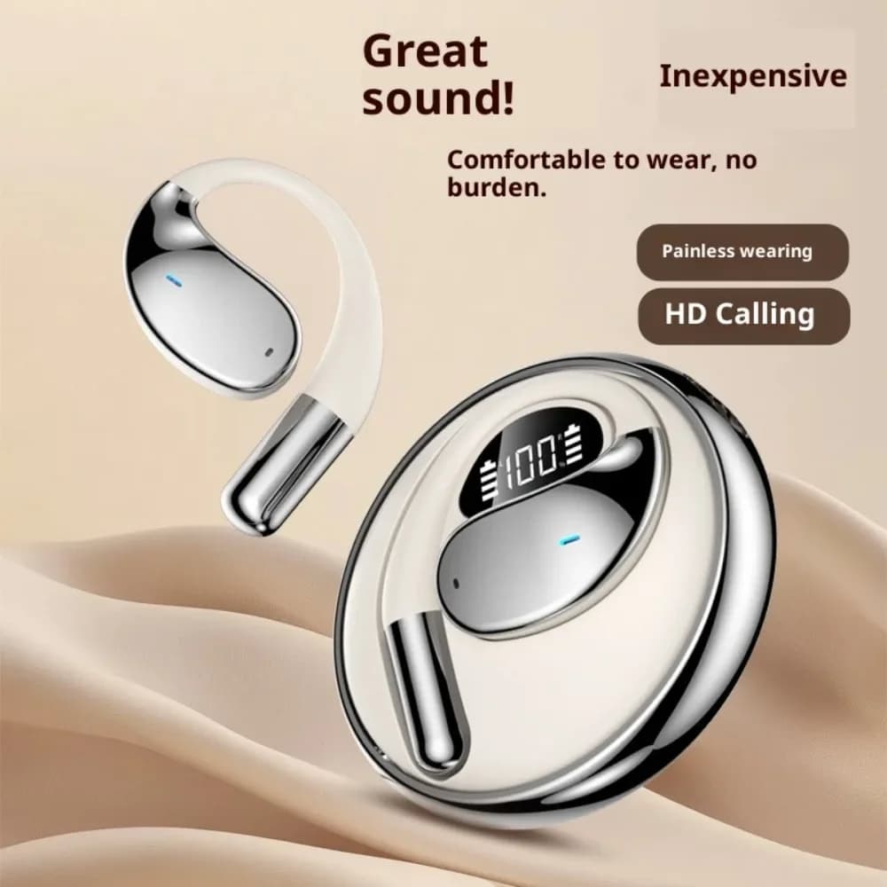 Wireless Earbuds Lossless Sound Quality Noise Cancellation Battery Level Display Fashionable Design for Sports Business Fitness