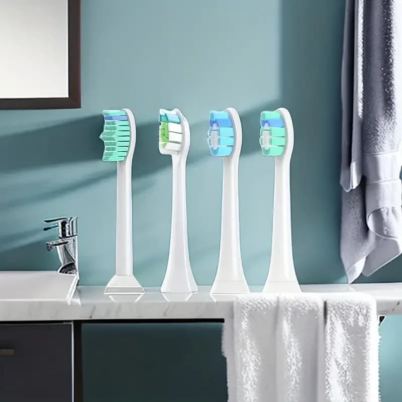 4/8 pz Testine di ricambio per spazzolino da denti per Philip Sonicare Spazzolino elettrico Testa 1100 2100 4100 5100 5300 6100 7500