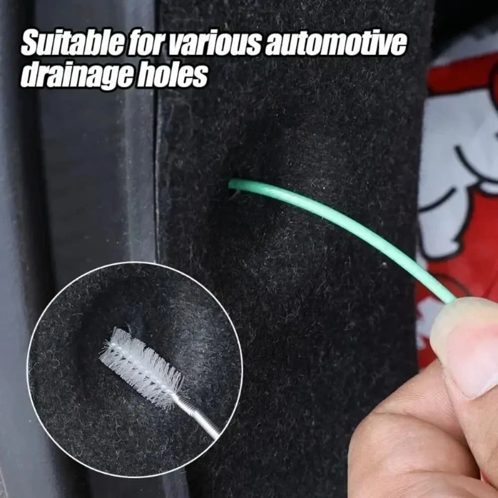 3 Meters/5m/10m Car Drain Cleaning Brush Flexible Universal Car Door Drain Hole Cleaner Drain Hole Clog Brush