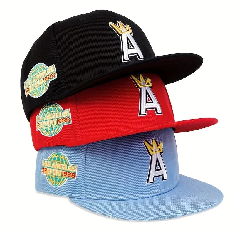 1 pezzo unisex una lettera corona ricamo cappello hip-hop protezione solare regolabile per esterni cappello per il tempo libero primavera autunno viaggi vacanza