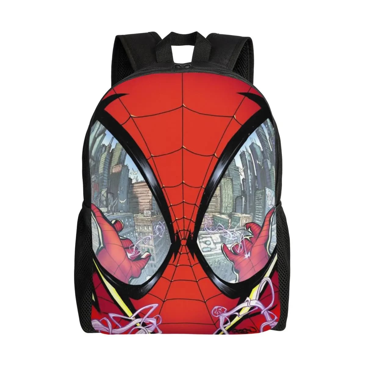 Zaino Marvel Spider-Man, zaino in tessuto Oxford da donna, borsa da scuola da uomo, zaino da viaggio, zaino per laptop