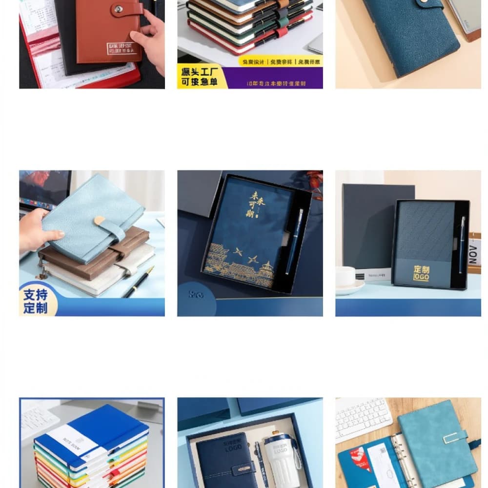 Classic Loose Leaf Journal A6 A7 Notebook Soft Cover Planner With Elastic Strap Refillable Notepad For Daily Life Record