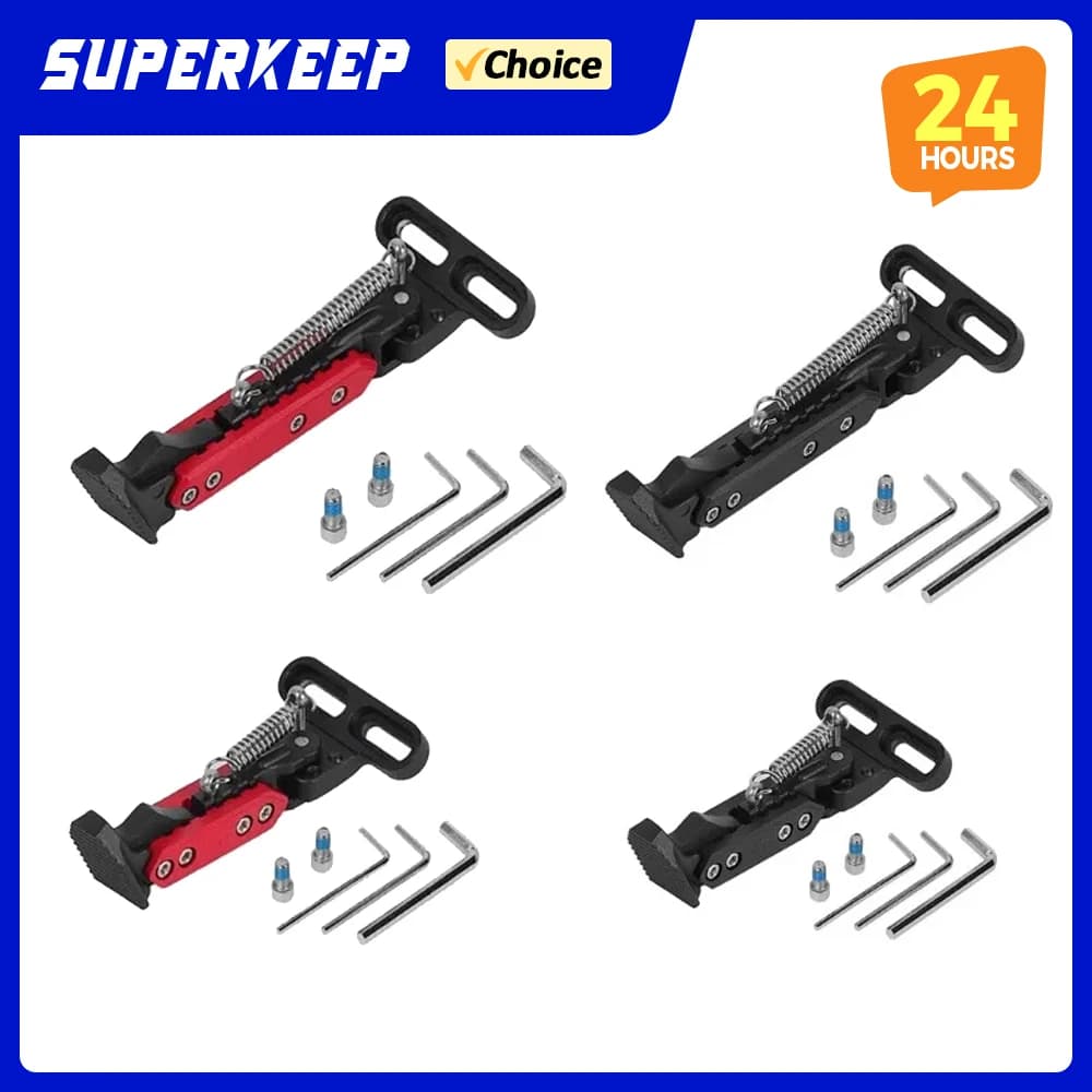 Supporto di Parcheggio V2.0 Regolabile per Monopattino Elettrico, Cavalletto Laterale Verticale di Ricambio, Accessorio per Scooter