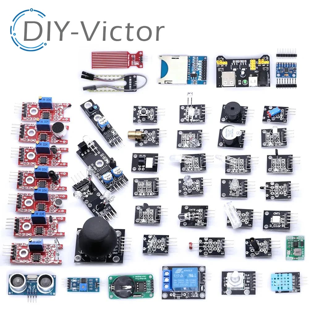 For arduino 45 in 1 Starter Sensor Modules Better Kit Sensor Kit 37 in1 Sensor Kit 37 in 1 UNO R3 MEGA2560