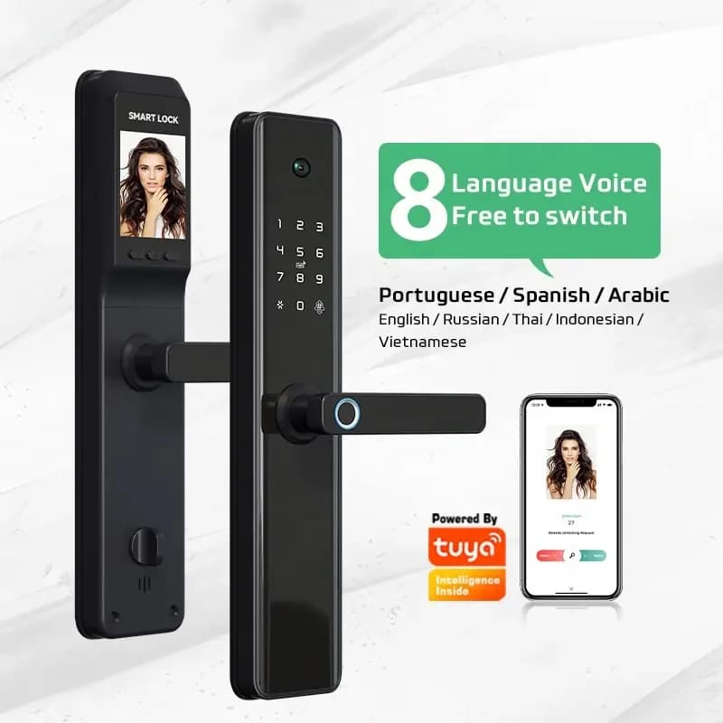 Locstar Shenzhen Prezzo di fabbrica Tuya Finger Print Digital Dead autobloccante con serratura intelligente per fotocamera