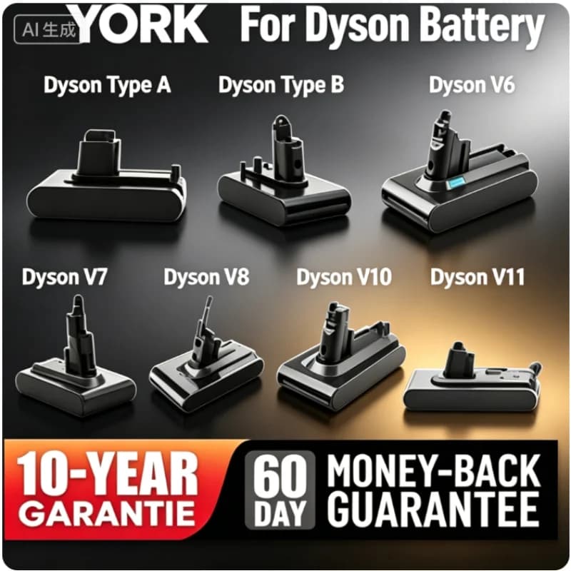 For Dyson A/B100%New Compatible with V10 V8 V11 V15 V7 V6 Series SV07 SV09 SV10 DC62 Vacuum Cleaner rechargeable batter Bateria