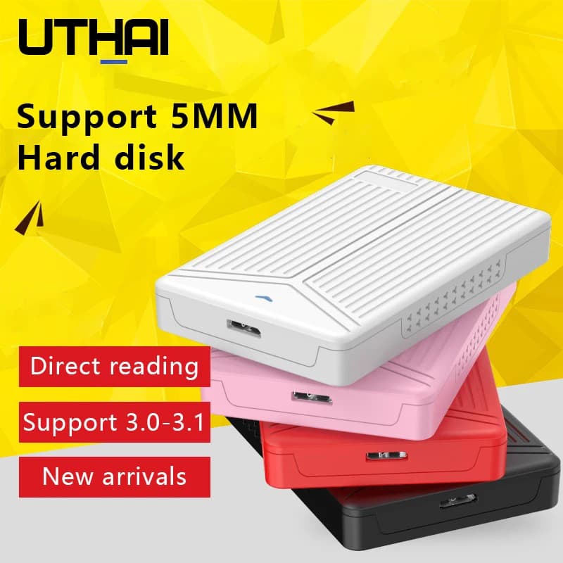 Custodia per HDD SATA USB 3.0-3.1 da 15 mm da 2,5 pollici SSD Notebook Desktop mobile/notebook può utilizzare supporto per scatola per disco rigido da 8 TB di archiviazione