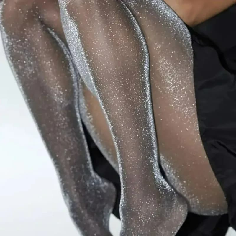 Moda Shiny Glitter Sottile Collant senza cuciture Collant Lady Nylon Collant sexy Calze da donna Calze alte sexy Estate