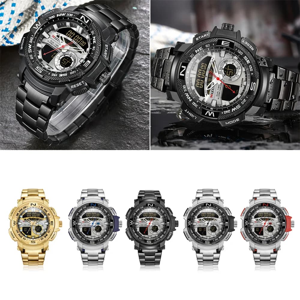 Nuovo orologio digitale da uomo Orologi sportivi militari di lusso migliori Orologi da polso elettronici impermeabili Orologio da uomo a LED Regalo Dropshipping