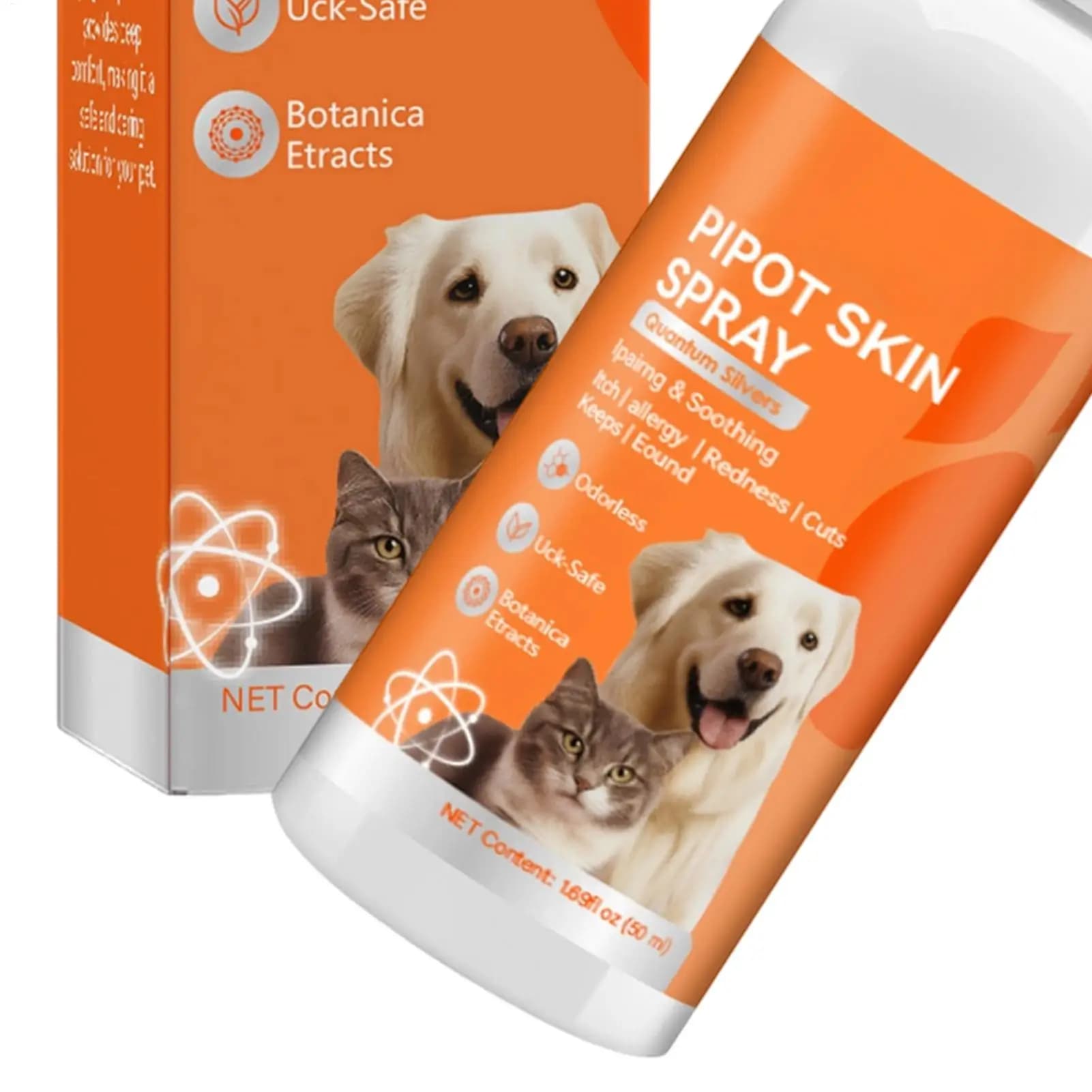 50ml Dog Cat Itch Relief Spray, Skin Repair & Care for Puppy, Soothing Pet Spray for Outdoor & Daily Grooming Routine