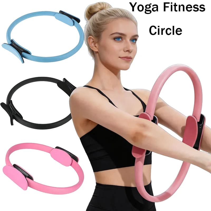 Pilates Ring Elastic Yoga Fitness Circle Home Gym Resistance Exercise Tool for Women Yoga Pilates Ring YJQ01